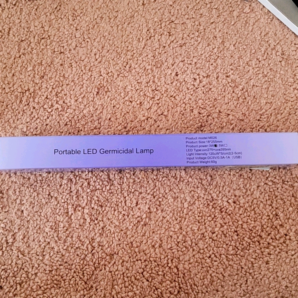 Portable LED Germicidal Lamp